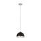 Z-Lite Landry 1 Light Pendant, Matte Black & Chrome 1004P10-MB-CH - alternate 2
